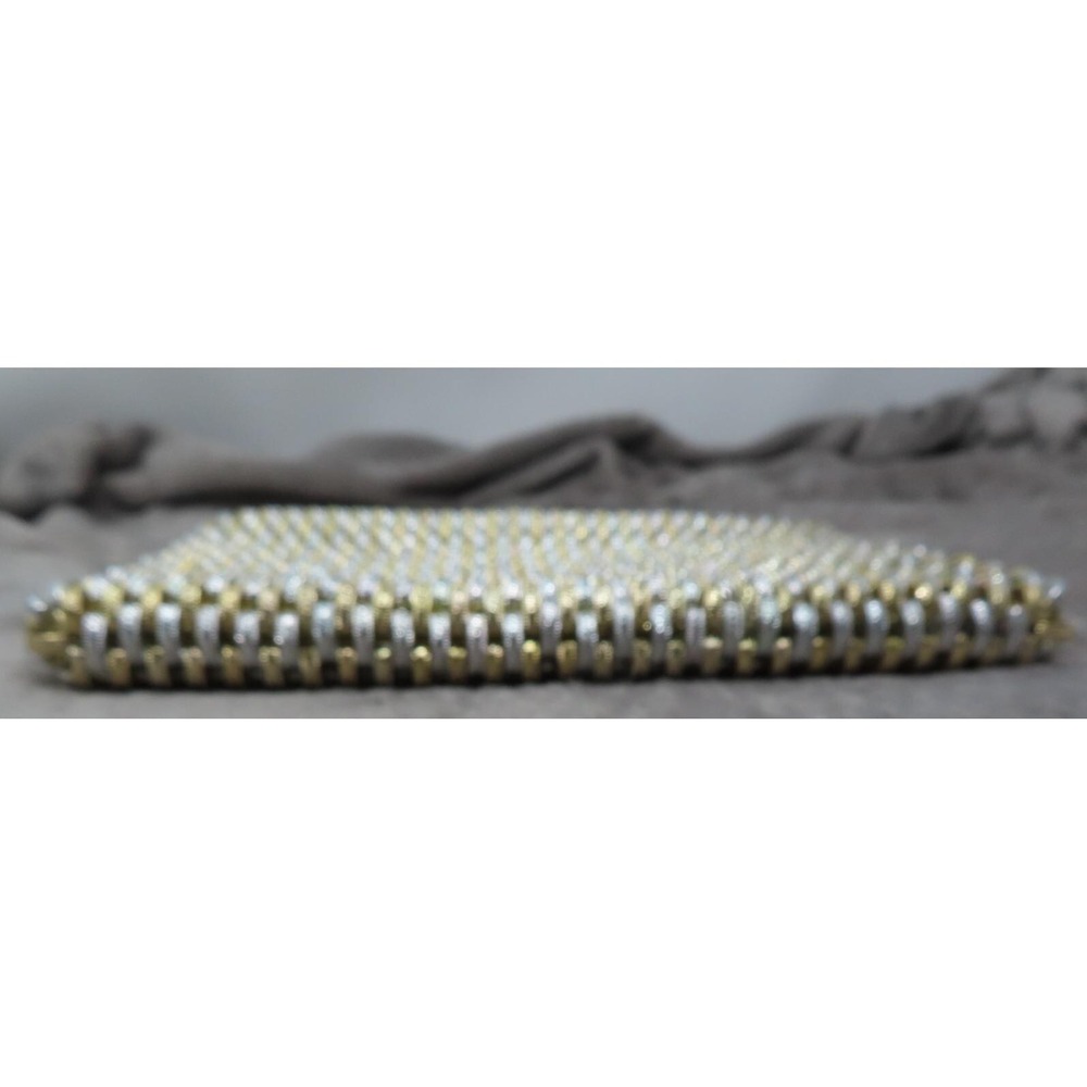 Vintage RARE Walborg Paco Rabanne 1960s Silver Gold Mesh Chain Link Purse Bag‎ - Picture 6 of 12
